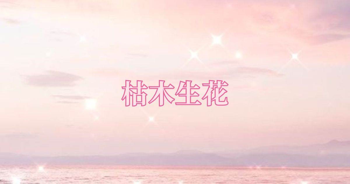 枯木生花