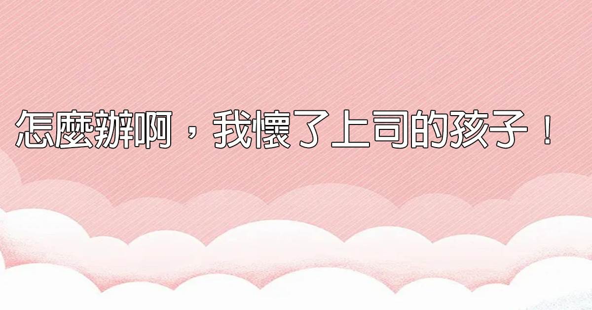 怎麽辦啊，我懷了上司的孩子！